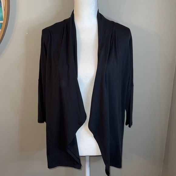 Toad&Co Sweaters - Toad and Co Black Lightweight Open Front Cardigan Size S